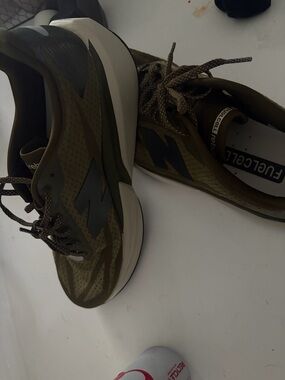 New Balance Olive Green and Black Men's Athletic Sneakers